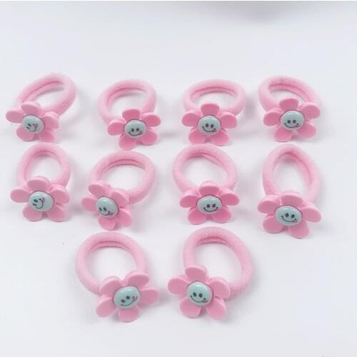 10pcs/bag Colorful Bow Hair Rope Basic Elastic Hair Bands Hair Rope Hair Accessories Scrunchy Headbands Rubber Band Gum For Hair