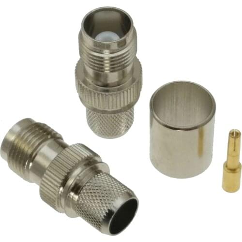 1pce Connector TNC female jack crimp RG8 RG213 LMR400 RG214 cable