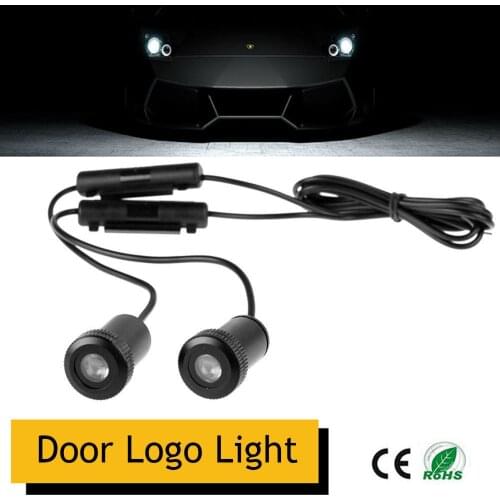 2PCS LED voiture porte bienvenue lumière courtoisie laser projecteur Logo fantôme ombre lumière pour lincoln RAM GMC PIKA FORD