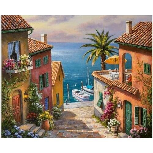 Full Square&round drill 5D DIY Diamond embroidery landscape Diamond Painting Cross Stitch Rhinestone Mosaic decor gift