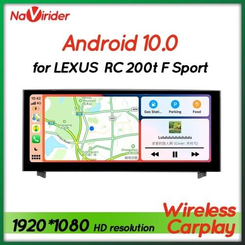Android 10 Car Multimedia Video Player with Screen For Lexus rc 300h f RCF RC300h Radio GPS Head Unit Autoradio 2 Din