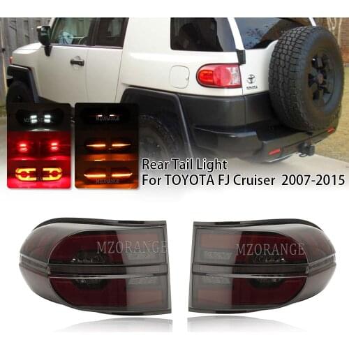 Car LED Tail Light Taillight LED Rear Running Light + Brake Lamp + Dynamic Turn Signal For Toyota FJ Cruiser 2007 - 2015