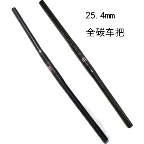 Diameter 25.4mm Full UD 3K carbon fiber mtb bike handlebar mountain bicycle handle bar flat rise swallow-shaped handlebar parts