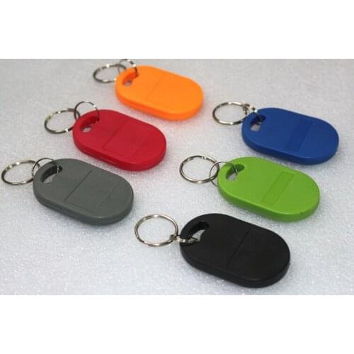 IC+ID Dual RFID/NFC Keyfobs EM4100&FM11RF08 S50 RFID&NFC Composite Card 125khz RFID 13.56mhz NFC Key Tag Access Control Card