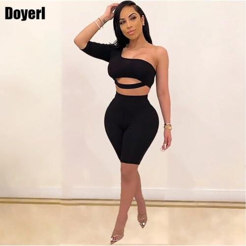 Club Sexy Two Piece Outfits for Women Summer Set Festival Clothing Crop Top and Biker Shorts 2 Piece Set Bodycon Matching Sets