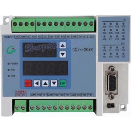 FX1S GX1S 20MR 12 input 8 relays output RTC (real time clock) controller 2AD 2DA high-brightness LED digital tube display