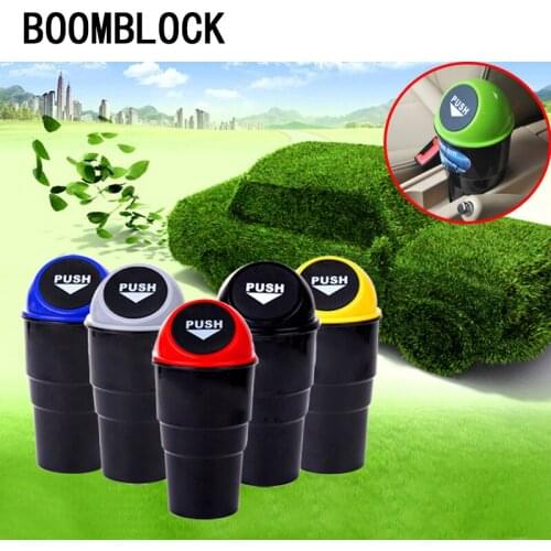 BOOMBLOCK 1Pc Trash Box Organizer For Lada Vesta Granta Kalina Audi A4 B7 A6 C5 Hyundai Solaris Car-styling Mini Car Bin Garbage