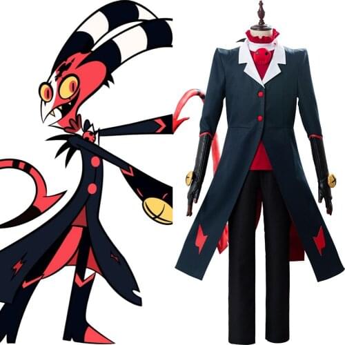 Helluva Boss Blitzo Cosplay Costume Male Female Uniform Suit Outfit Halloween Carnival Party Costumes