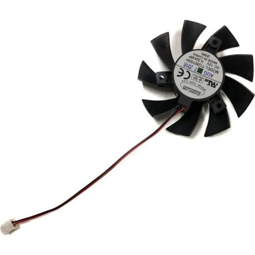 T128015SH 2pin 75mm 0.32A VGA cooler replacement for Gigabyte N240 N250 GTS240 250 GTS450 Graphics card cooling fan