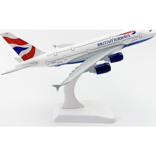 Diecast Airplane Model Mini 20CM British Airways A380 Toys Plane Adult Collectible Static Display Collection Boys Gift