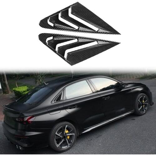 Car Rear Window Louver Shutter Cover Trim For- A3L 2021 Window Side Vent Trim