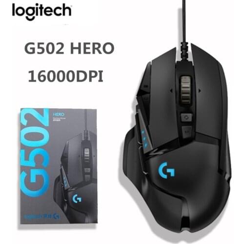 Original Logitech G502 Hero Wire Gaming Mouse 16000DPI High Performance E-sports Gaming Mouse LIGHTSPEED
