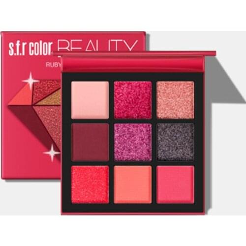 9 Colors Glitter Eyeshadow Makeup Pallete Matte Eye Shadow Palette Shimmer And Shine Diamond Eyeshadow Powder Pigment Cosmetics