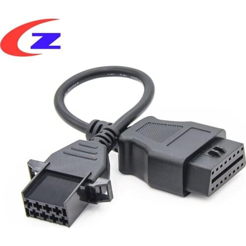 OBD2 Connector Adapter For Volvo Truck 8 Pin OBD to OBD2 16Pin For Volvo OBD2 Diagnostic Auto Tool OBD Extension Cable Free Ship