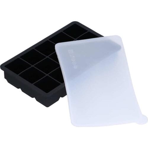 Ice Tray Ice Cubes Tray 15‑Grids DIY with Lid for Party for Drink for Fruit Juice