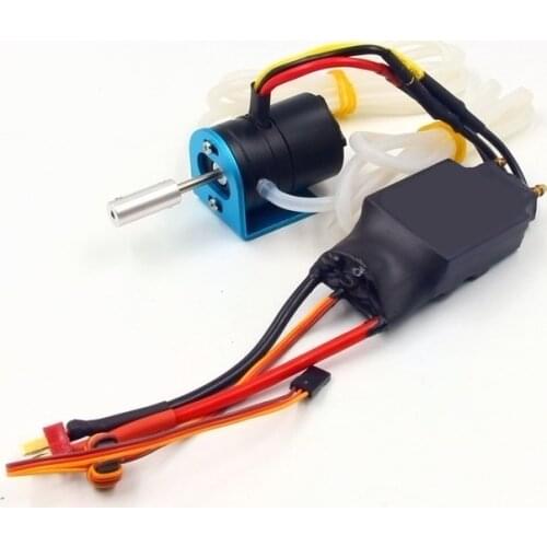 FATJAY RC hobby radio control boat brushless motor with ESC power system combo 3536 1700KV 125A ESC water cooling waterproof