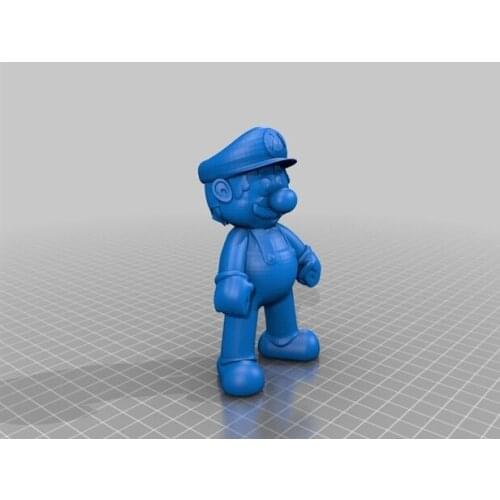 3D model STL File format relief for CNC Super Mario