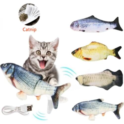 Pet Supplies Electric Moving Fish Cat Toy for Funny Cat With USB Charger