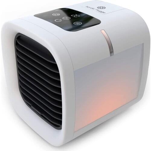 Touch Screen Air Cooler Evaporative Portable Conditioner and Humidifier Fan with Colorful LED Light for Office Home USB JDH88