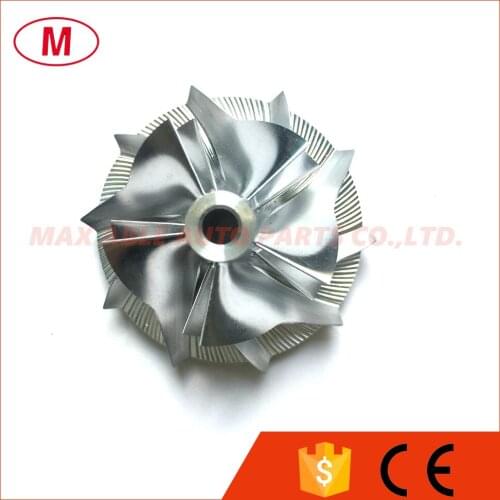 R2S KP35/K04 27.80/37.05mm 5+5 blades High Performance Turbo Billet compressor wheel/Aluminum 2618/Turbocharger Milling wheel