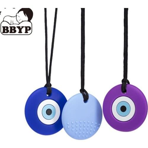 10Pcs Baby Teether Silicone Skull Chew Necklace Kids Teething Care Supplies Chewy Toys Baby Comfort Teether Toy