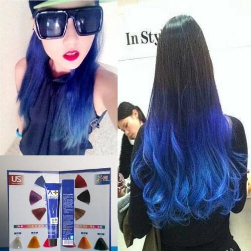 100ml Pure Hair Colour Cream Semi Permanent Hair Colored Hair Dye Colorful
