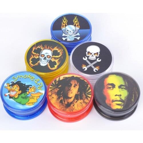 3 Layer Smoking Accessories Round Shape Plastic Tobacco Grinder Herb Grinder Tobacco Spice Crusher Color Random
