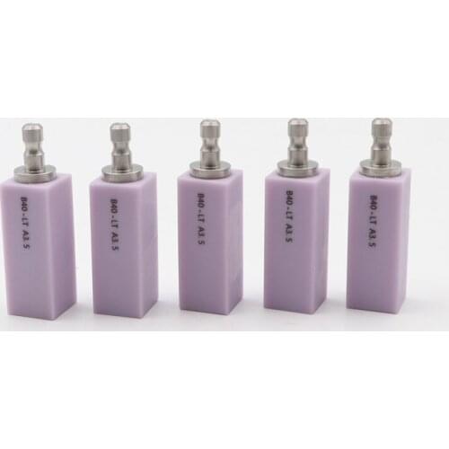 5pcs B40 LT HT Dental Lithium Dislicate Blocks e.max Cerec lithium disilicate glass-ceramic block for Kavo, Amann