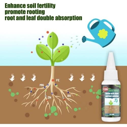 30ml General Purpose Amino Acid Plant Nutrient Solution Sunplement Plant Nutrition Promote Absorntion Fertilizer Garden Supplies