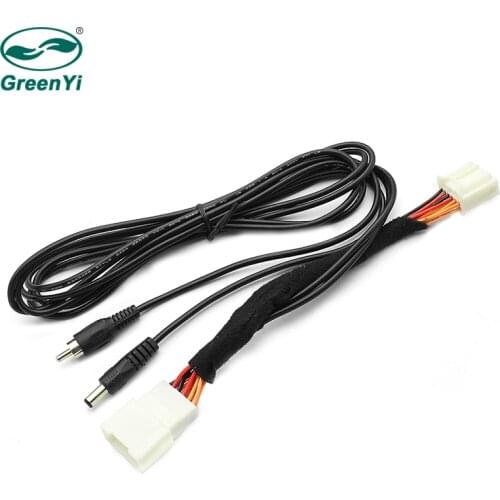 GreenYi Car Rear View Camera RCA Video Convert Cable RCA Connection Adapter For Mazda 3 Sedan Axela OEM Monitor