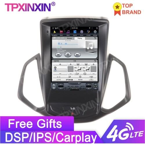 128G Tesla Style Android 9 For FORD EcoSport 2013-2017 Car GPS Navigation Stereo Head Unit Multimedia Player Auto Radio Carplay