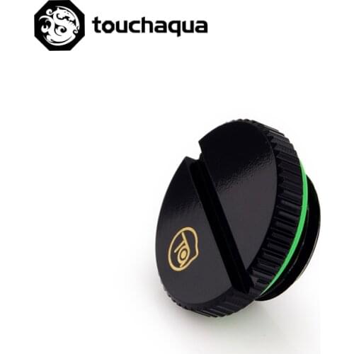 Bitspower Touchaqua G1/4" Water Stop Lock Fittings Sealing Up Plug , Black ,Silver,TA-F09