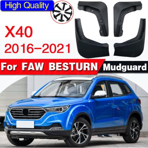 4PCS Mud Flaps for FAW BESTURN X40 2016 2017 Mudflaps MudFlap Splash Guards Fender Mudguards Front Rear