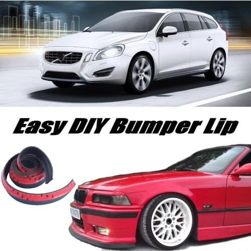 Bumper Lip Deflector Lips For Volvo V60 2010~2016 Front Spoiler Skirt For Car Tuning / Body Kit / Strip