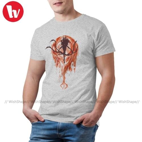 Bloodborne T-Shirt Summer Cute Cotton T Shirt Print Short Sleeves Tee Shirt Man Oversize