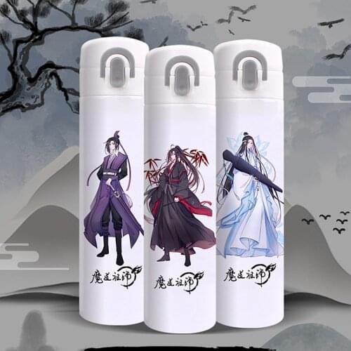 Grandmaster of Demonic Cultivation Water Cup Mo Dao Zu Shi Cartoon Q Version Wei Wuxian Lan Wangji Vacuum Cup