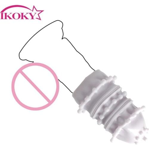 IKOKY Glans Trainer Artificial Vagina TPE Vaginal Sex Toys for Men Male Male Masturbator Cup Delay Ejaculation Adult Products