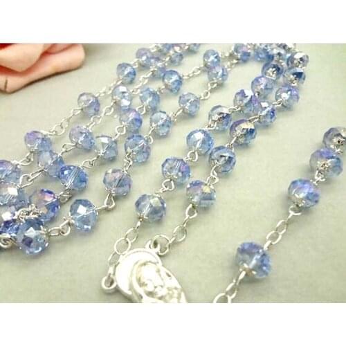 Cross necklace religious christian ornament cross crystal necklace