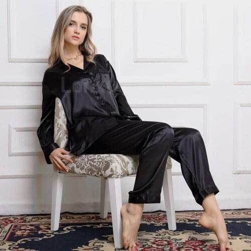 LONXU Women's Silk Pajamas