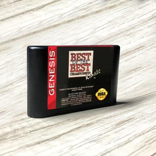 Best of the Best Championship Karate - USA Label Flashkit MD Card for Sega Genesis Megadrive Video Game Console