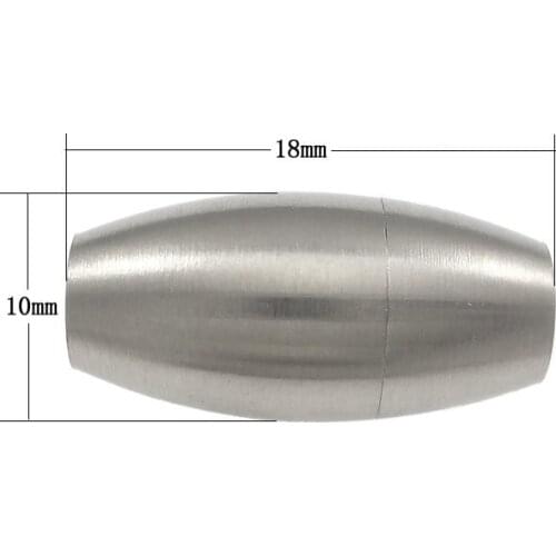 Stainless Steel magnetic magnetite Clasp 2017 new fashion girl Oval oril color 18x10mm Hole:Approx 6mm 50PCs/Lot