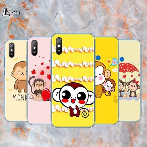 Cute Cartoon Monkey For Xiaomi Redmi K30 K30i K30S Ultra 10X 8 8A 7 6 K20 Pro 7A 6A S2 GO 5 5A 4X Plus Phone Cases