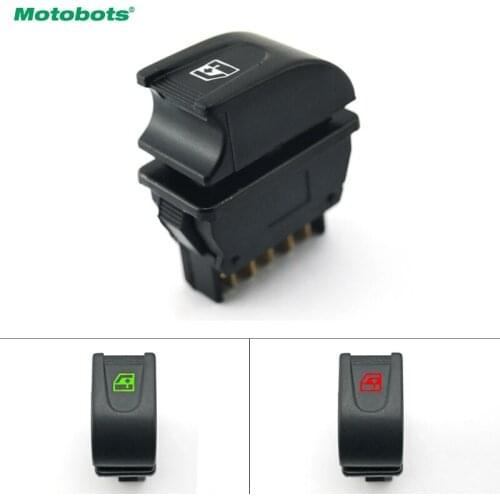 MOTOBOTS 1PC Auto Universal 5pins Car Power Window Switch 12V/24V 20A With Illumination Red/Green #HQ1439