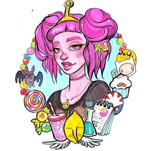 Cartoon Creative Car Sticker Car Accessories Decal Sunscreen Vinyl Material Scratch-Proof Decor Good Quality Waterproof Anti-UV