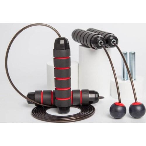 Skipping Combination Set (steel Rope Skipping + Cordless Rope Skipping + Weight Bar) Suitable For Adult Men And Women