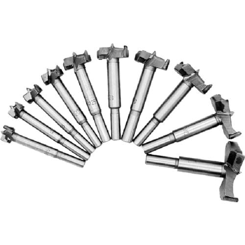 New 10Pc Forstner Bit Set Wood Milling Cutter Window Woodworking Hinge Hole Saw Cutting Auger Core Drilling