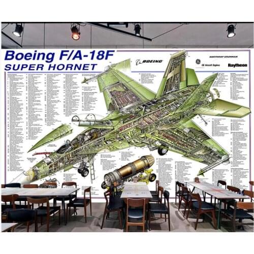 Wall paper 3 d home decor custom mural on the wall HD hand-painted fighter data tooling photo wallpaper in the living room