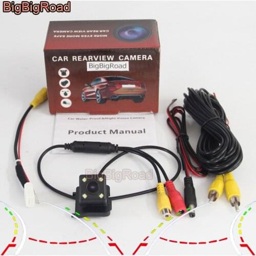 BigBigRoad For Mazda 6 Atenza Mazda6 Sedan 2013 2014 2015 +Adapter RCA Interface For Original Screen Compatible backup Camera 6V