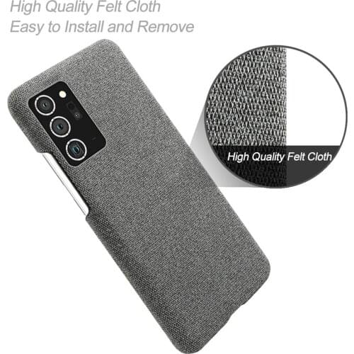 Anti-slip Ultra Thin Fabric Cloth Case for Samsung Note 20 20 Ultra Phone Fitted Cover for Galaxy Note 20 + Plus Note20 20ultra