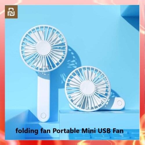 Xiaomi folding fan Portable Mini USB Fan Adjustable Sports 3 Modes Cooling Switch Handheld Desktop Electric Fans